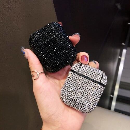 Luxury Diamonds Case For Airpods Case Candy Colors Girl Protective Cover For Airpods 2 /Airpods pro earphone cases