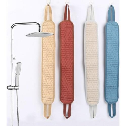 Back Bath Body Brush Back Scrubber Massage Shower Rubbing Back Belt Exfoliating Skin Towel Scrub Cleaning Bathroom Shower Strap