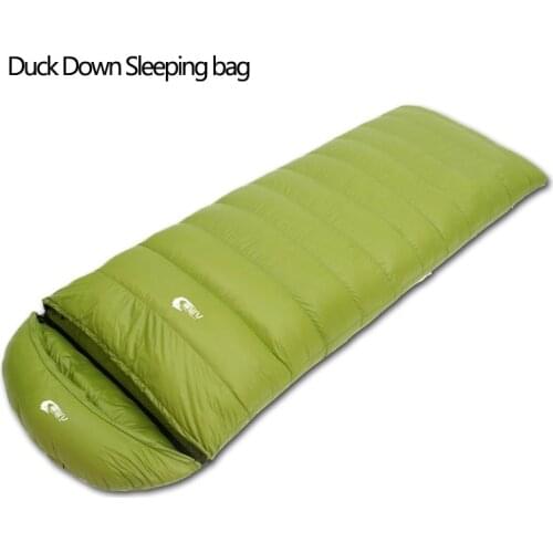 White Duck Down Outdoor Camping Sleeping Bag Suitable for Adult Winter Keep Warm 5 Color 4 Kinds of Thickness