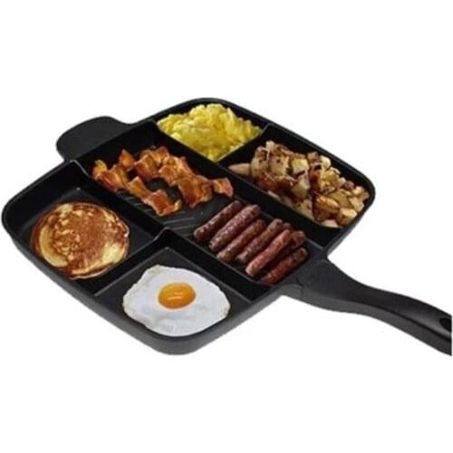 Tava 5 Bölmeli 38 Cm Pratik Yanmaz Yapışmaz -TAVA