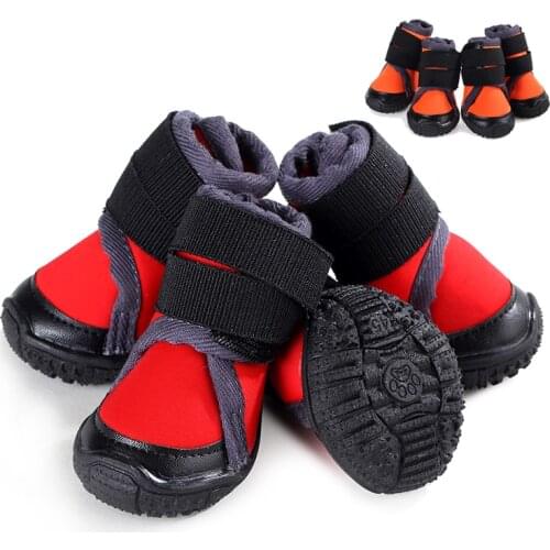 Pet supplies pet dog shoes small medium large dogs outdoor sports climbing antiskid dog shoes rubber Waterproof warm winter shoe