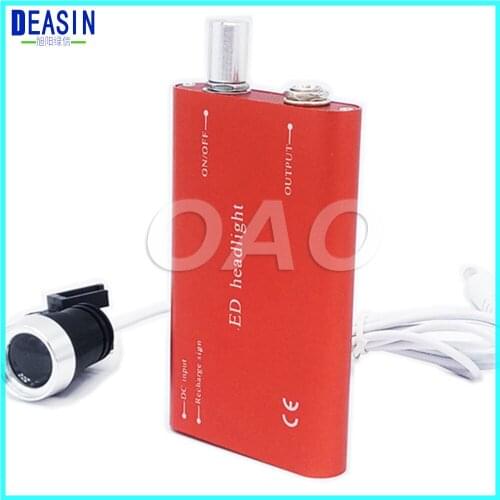 1 pcs x Dental Surgical loupes glass Portable LED Headlight Lamp Blue for Dental Lab Surgical Medical loupes glass