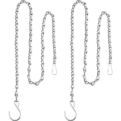 2pcs Hanging Chains for Flower Pot Basket Bird Feeders Planters Lanterns Ornaments Plant Hangers