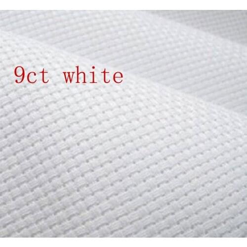25x25cm Aida cloth 14ct 18ct 28ct cross stitch fabric canvas small grid white color DIY handcraft supplies