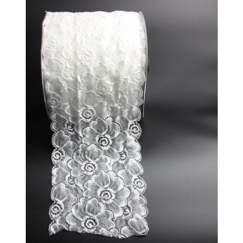 5 Yards Stretchy Flower Lace Trim Ribbon Headbands Clothing DIY Craft 20cm