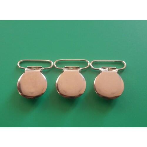 Free Shipping 200Pcs Sliver Round Top Metal Suspender/Pacifier Clip With Plastic Teeth,Suspender Clips Suppliers&Manufacturers