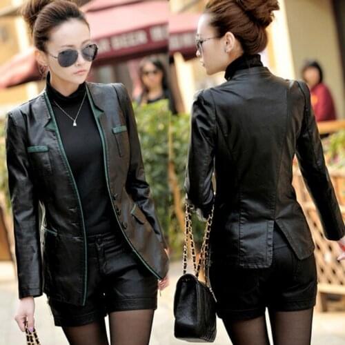 Free Shipping 2021 Spring And Autumn New Slim Sheep Skin Clothing Womens Fashion Genuine Leather Jacket Outerwear / M-3xl