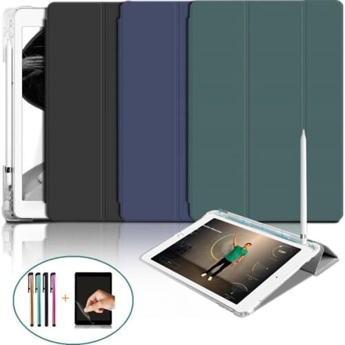 Case for 2019 iPad 10.2 7th 2018 2017 9.7 Mini 4 5 2020 Pro 11 10.5 Air 3 4 Stand Cover with Pencil Holder iPad 5 6 7 Generation