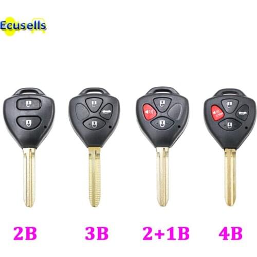 3 Buttons Remote Uncut Blank Key Fob Keyless Entry Shell Case For Toyota RAV4 Yaris Matrix Venza Scion