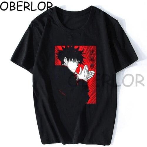 Men Fushiguro Megumi Cool Summer Loose Men/Women T Shirt Graphic Jujutsu Kaisen Print Anime Tshirt Japanese Manga T-Shirt Homme