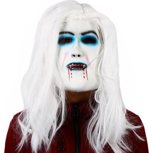 Halloween Masks Horror Latex Realistic Horror Mask Cosplay Scary Sadako Ghost Mask Prank Haunted House Props