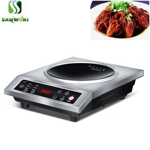3500W Concave Induction Cooker Electric burning machine electromagnetic hob oven stir fry burner cooking machine Cooktop
