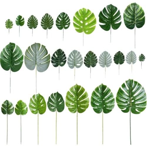 1pc Artificial Faux Leaves Green Wedding Holiday Birthday Party Garden Home Decoration DRY Simulation Fake Flower Craft Supplies