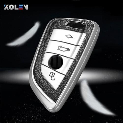 Fashion TPU+PU Car Remote Key Cover Case Shell Fob For BMW 1 2 3 4 5 6 7 Series X1 X3 X4 X5 X6 F30 F34 F10 F07 F20 G30 F15 F16