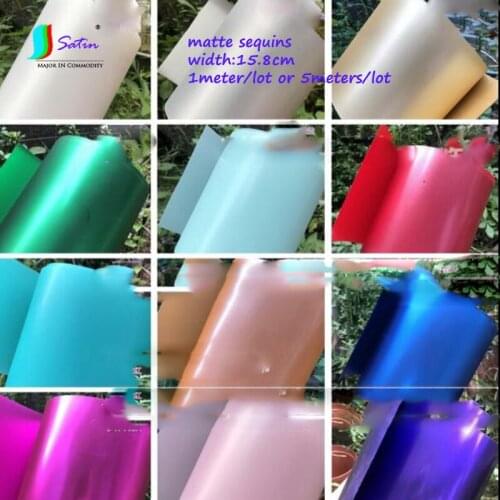 Width 15.8cm Matte Colorful Sequins Raw Material DIY Hand Cut Arbitrary Shape Wedding Curtain Clothes Decorative Sequins