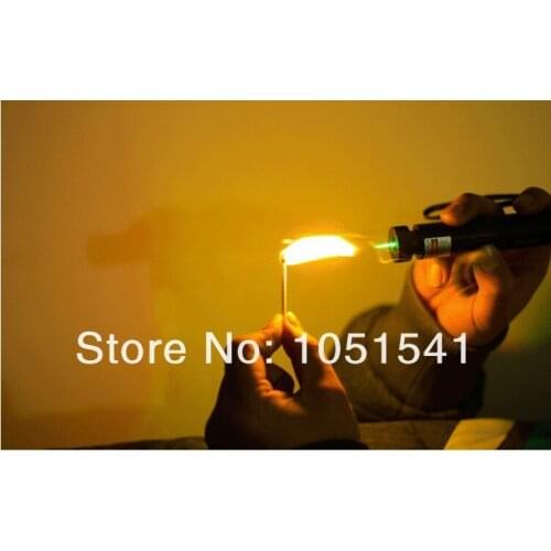 Powerful Military Green laser pointer 500w 500000m 532nm Flashlight Light Presenter Burning Matches & Burn Cigarettes Hunting