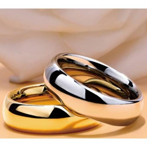 Circular smooth surface plain ring stainless steel couples ring mens titanium steel ring popular explosive can be wholesale