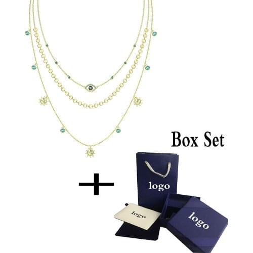 2019 New In The Eyes Of The In Summer Glass Necklace Is The Best Gift For Lovers Jewelry