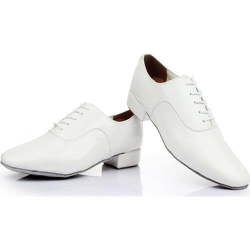 Hot Sale Adult Modern Ballroom Tango Latin Dance Shoes Practice Shoes Mans Dance Shoes Soft Bottom Black White Color Shoes