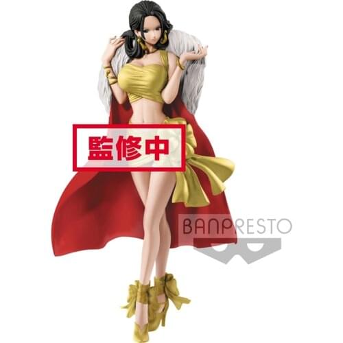 In Stock Bandai Original Anime One Piece Flash Shining Boa Hancock Landschap Pvc Action Figure Collectible Model Toys for Boys