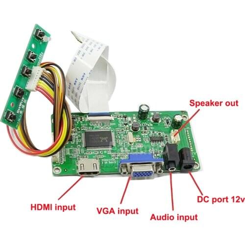 Latumab Board Kit for Board Kit for B156HTN03.6 15.6 Screen Dispaly Controller Driver Board 1920×1080 HDMI + VGA