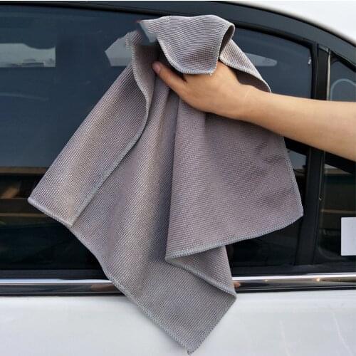 40X40CM Car Wash Towel Glass Cleaning Wax Polishing Waffle Weave Towel Absorbable Car Cleaning Microfiber Cloth Kitchen Cleaner