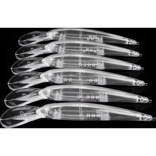 50pcs 15cm 16.7g Jointed blank nude baits crankbait Minnow bait Unpainted Lure Bodies Fishing bait