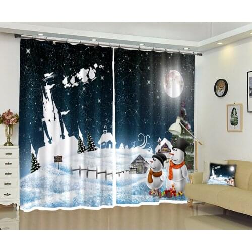 Rideaux de la cuisine Luxury 3D Window Curtain living room Bedroom decorate Cortina Drapes Rideaux Custom size pillowcase print