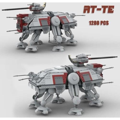 Space Series Wars Building Blocks MOC AT-TE Space Walker Model Movie Collection Bricks DIY Assembly Toys Kids Christmas Gifts