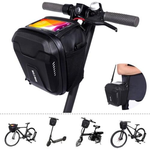 WILD MAN Electric Scooter Bag Phone Holder Accessories Waterproof for Xiaomi Scooter Carrying Bag Bicycle Front Large 3L 4L 5L