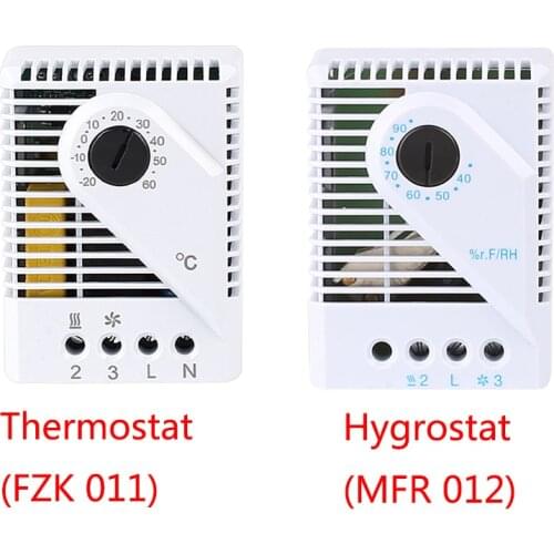 Thermostat Hygrostat FZK011 MFR012 Electrical Box Mechanical Temperature Controller Humidity Controller Fan Heater Cooler