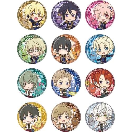 Tsukiuta Tsukipro THE ANIMATION Anime Badge Six Gravity Procellarum Metal Badge Brooch Pins