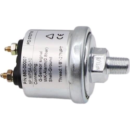 NPT-1/8 & M10*1 Oil Pressure Sender Output Signal 10~184 ohm fit for Oil Pressure Gauge with 5 Bar / 10 Bar Sensor