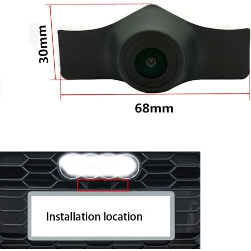 YIFOUM HD CCD Car Front View Parking Night Vision Positive Waterproof Logo Camera For Audi A4 B9 8W Facelift 2019 2020 2021