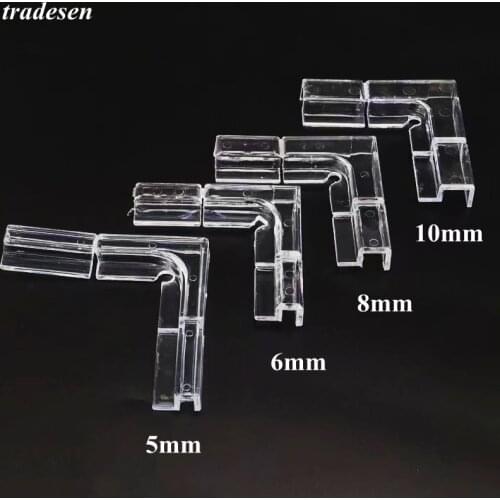 2pcs Aquarium glass protection Angle Aquarium Tank Glass Cover Acrylic Clip Strong Support Holder 5mm 6mm 10mm 12mm Glass