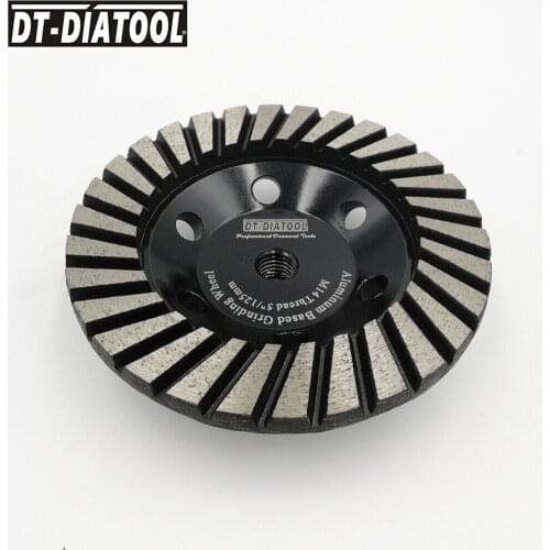 1pc M14 thread #50 Aluminum Based Grinding Cup Wheel Diamond Grinding Disc Lower Noise Dia 125mm/5inch Sanding Wheel