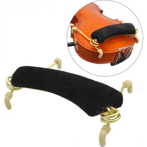 3/4 & 4/4 Violin Shoulder Rest Padded Black Metal Sponge Thick Soft Violin Accessories