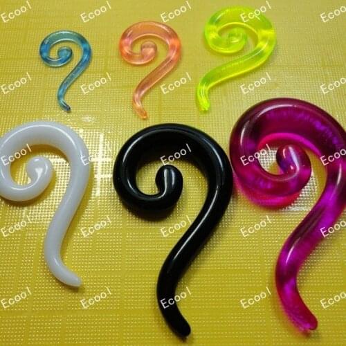 400pcs wholesale jewelry lots Mixed-size nice Spiral Ear Expander Stretcher Plug Body Pierce Free shipping RL317