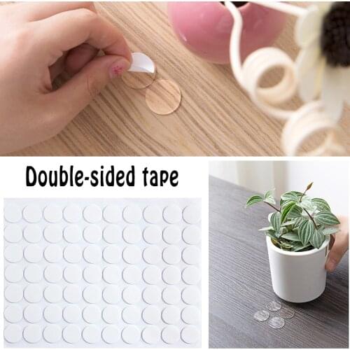 70PCS/Pack Innovative Strongly Sticky Waterproof Double-sided Adhesive Tape Acrylic Material Round Traceless Glue DIY special