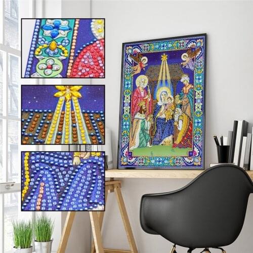 New 5D Special Crystal Diamond Painting DIY Embroidery Home Decoration, Diamond Mosaic, Religion