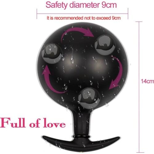 Anal toys inflatable big anal butt plug buttplug ball anus dilator expander anal dildo vagina pump erotic sex toys for adults
