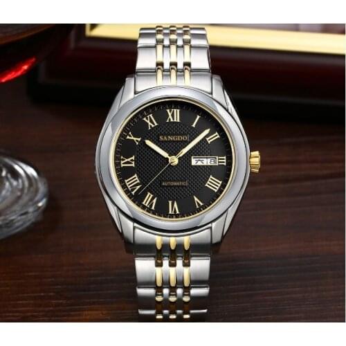 40mm Sangdo Luxury watches Automatic Self-Wind movement High quality Business watch Auto Date Roman dial Mens watch sd327-s8