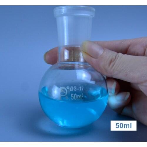 50ml single neck round-bottom flask,Boiling Flask round bottom,short neck standard ground mouth joint 24/29