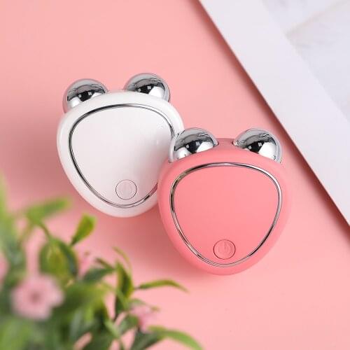 Mini EMS Facial Massager Microcurrent Face Lift Machine Roller Skin Tightening Rejuvenation Beauty Charging Facial Wrinkle