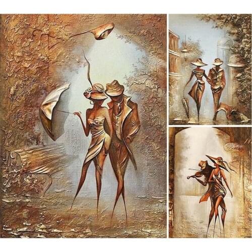 Full Drill 5d Diy Diamond Painting Romantic Couples Kit Diamond Embroidery Mosaic Art Picture With Rhinestones Home Decoration