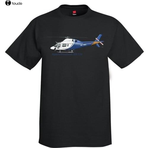 2019 New Summer Men Hot Sale Fashion AgustaWestland AW119 Koala Helicopter T-Shirt - Personalized with Your N# T Shirt