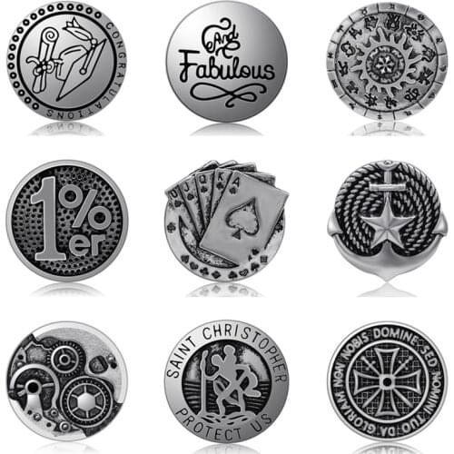 New Beauty Trendy fabulous star cross mechanical 18mm snap buttons fit 18mm snap necklace jewelry wholesale Gift