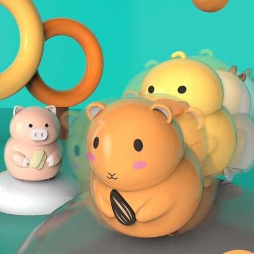 Durable Swinging Toy Magnetic Adsorption Parent-child Interactive Electric Swinging Chic Animal Team Doll Toy for Birthday Gift