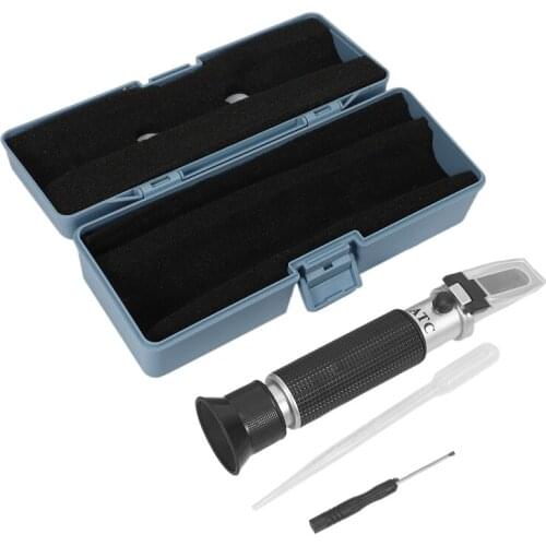 Salinity Refractometer with ATC Refractometer for Seawater, Pool, Testing,Scale-Specific Gravity 0-100PPT & 1.000-1.070