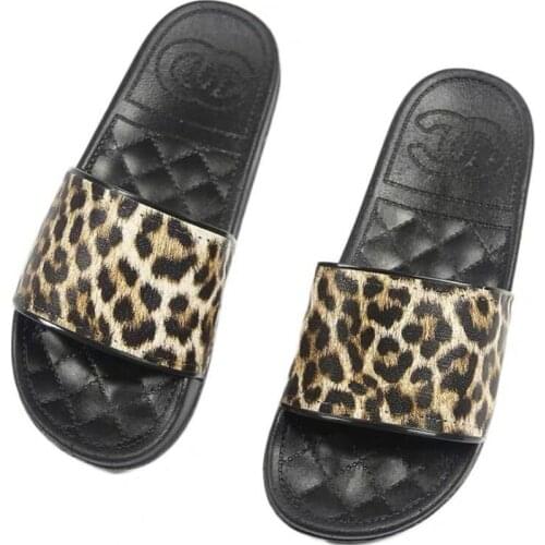 Slippers Women Luxury Brand Shoes Summer Sandals Slippers Indoor Outdoor Leopard Casual Flat Slippers Women Flip Flops